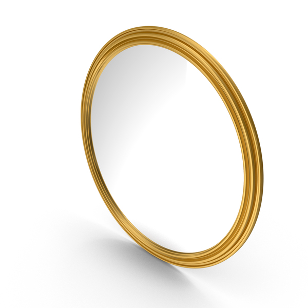 Gold Round Mirror PNG & PSD Images