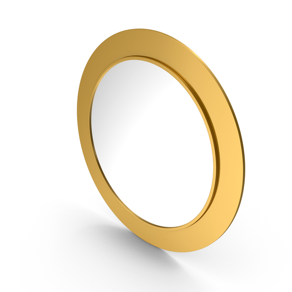 Gold Round Mirror PNG & PSD Images