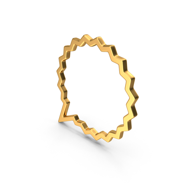 Balloon: Gold Round Speech Bubble Symbol PNG & PSD Images