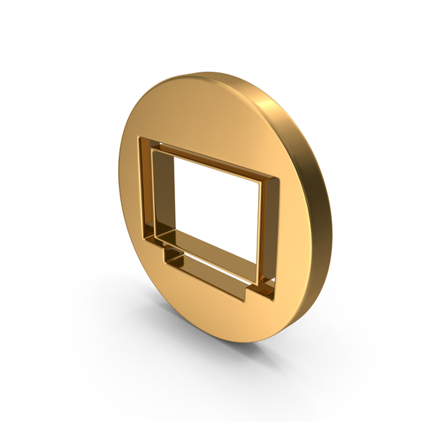 Gold Round Television Icon PNG Images & PSDs for Download | PixelSquid ...