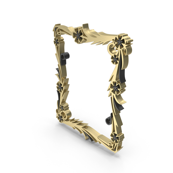 Home Decor: Gold Royal Designer Frame PNG & PSD Images