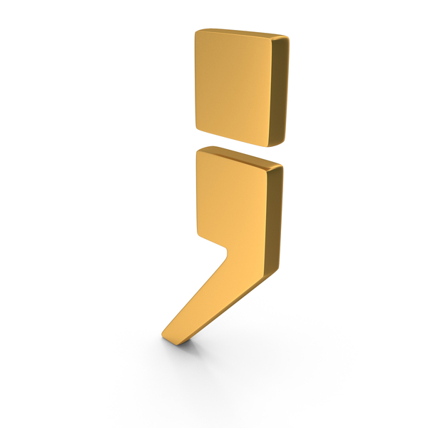 Symbols: Gold Semicolon Icon PNG & PSD Images Symbols: Gold Semicolon Icon PNG & PSD Images