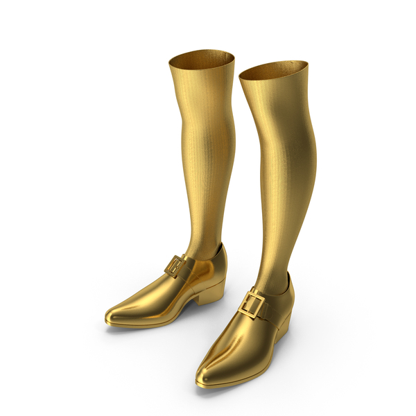 Gold Shoes With Socks PNG & PSD Images