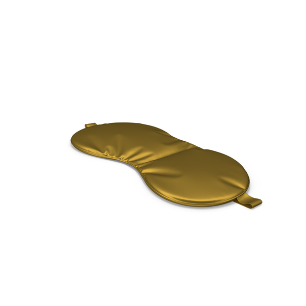 Sleeping: Gold Silk Sleep Mask PNG & PSD Images
