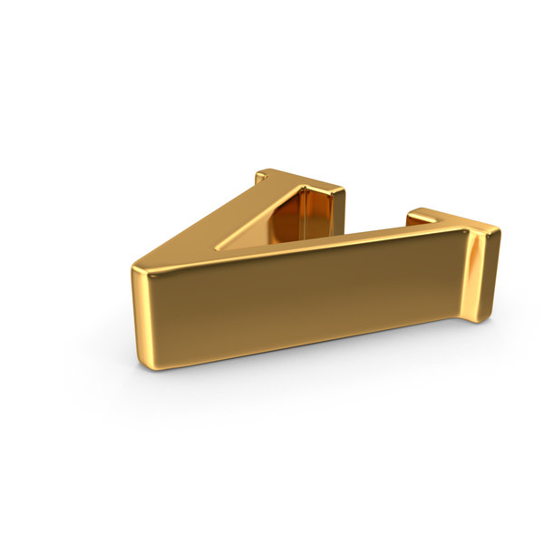 Gold Small letter V PNG & PSD Images Gold Small letter V PNG & PSD Images
