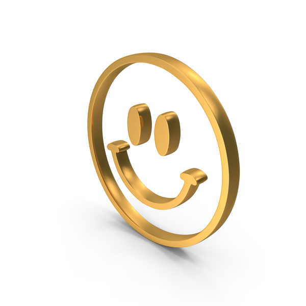 Symbols: Gold Smile Face Icon PNG & PSD Images Symbols: Gold Smile Face Icon PNG & PSD Images
