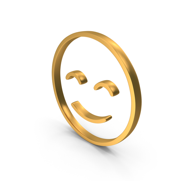 Gold Smile Icon PNG Images & PSDs for Download | PixelSquid - S121505995