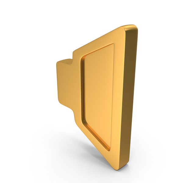 Symbols: Gold Speaker Volume Logo PNG & PSD Images