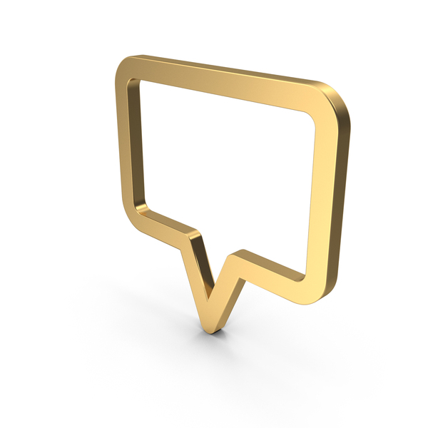 Symbols: Gold Speech Bubble Symbol PNG & PSD Images Symbols: Gold Speech Bubble Symbol PNG & PSD Images
