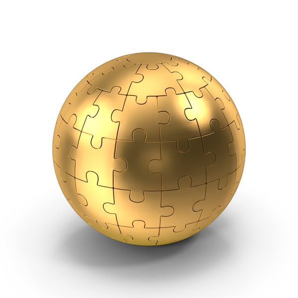 Gold Sphere Puzzle PNG & PSD Images