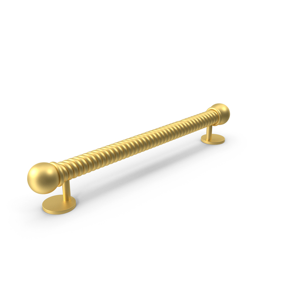 Gold Spiral Door Handle PNG & PSD Images