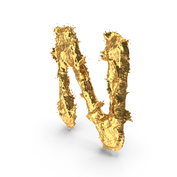 Language: Gold Splash Capital Letter N PNG & PSD Images Language: Gold Splash Capital Letter N PNG & PSD Images