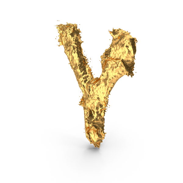 Gold Splash Capital Letter Y PNG Images & PSDs for Download ...