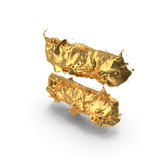 Symbols: Gold Splash Equal Symbol PNG & PSD Images