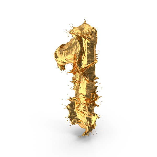 Roman Alphabet: Gold Splash Number 1 PNG & PSD Images Roman Alphabet: Gold Splash Number 1 PNG & PSD Images