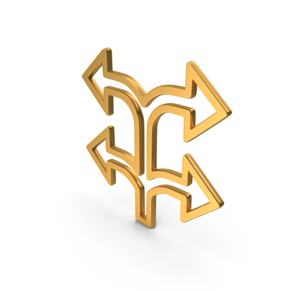 Symbols: Gold Split Left & Right Arrows Icon PNG & PSD Images Symbols: Gold Split Left & Right Arrows Icon PNG & PSD Images