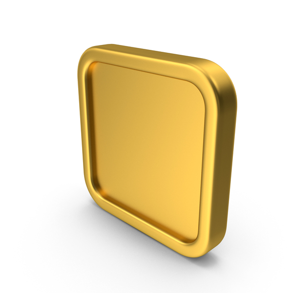 Computer: Gold Square Button Icon PNG & PSD Images Computer: Gold Square Button Icon PNG & PSD Images