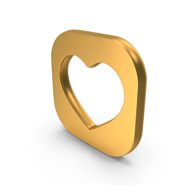 Logo: Gold Square Heart Icon PNG & PSD Images Logo: Gold Square Heart Icon PNG & PSD Images