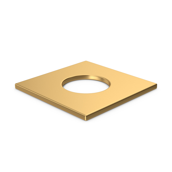 Gold Square Washer PNG & PSD Images