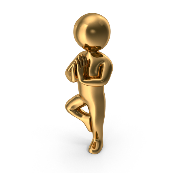 Gold Stickman Doing Yoga PNG & PSD Images Gold Stickman Doing Yoga PNG & PSD Images