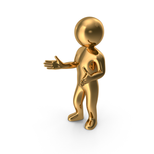 Gold Stickman Talking PNG Images & PSDs for Download | PixelSquid ...