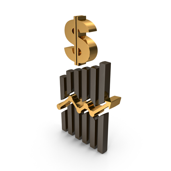Symbols: Gold Stock Market Dollar Money Graph Symbol PNG & PSD Images