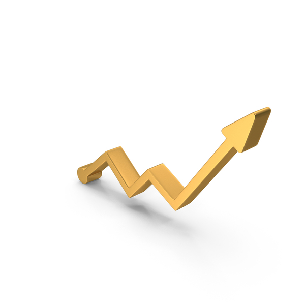 Gold Stock Market Growth Graph PNG & PSD Images