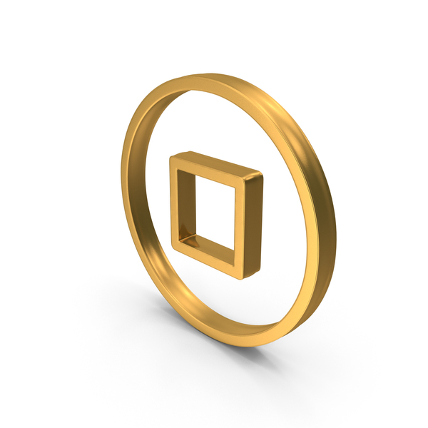 Gold Stop Circular Icon PNG Images & PSDs for Download | PixelSquid ...