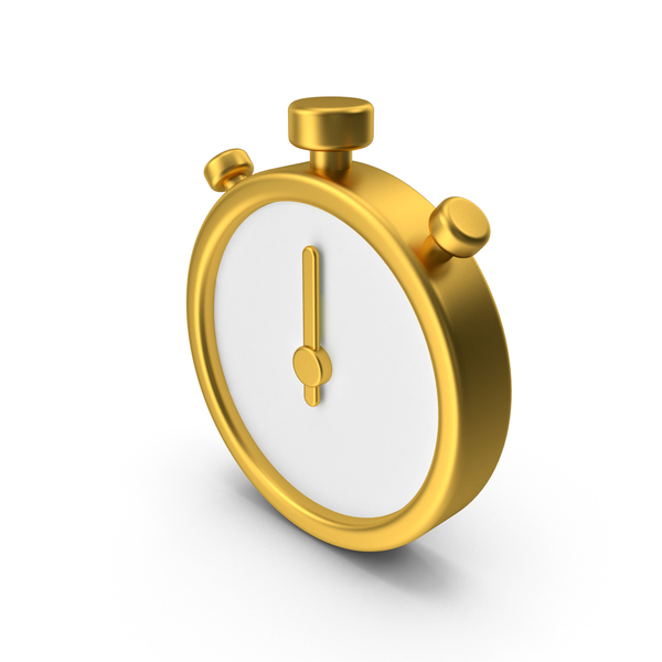 Clock Symbol: Gold Stopwatch Icon PNG & PSD Images Clock Symbol: Gold Stopwatch Icon PNG & PSD Images