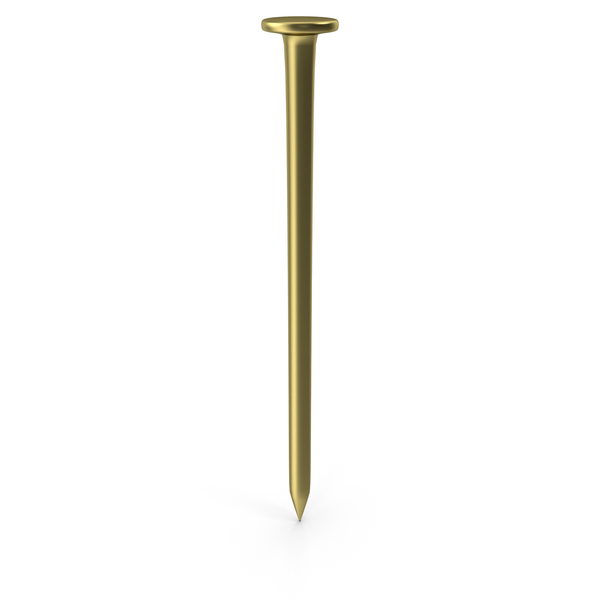 Gold Straight Nail PNG & PSD Images Gold Straight Nail PNG & PSD Images