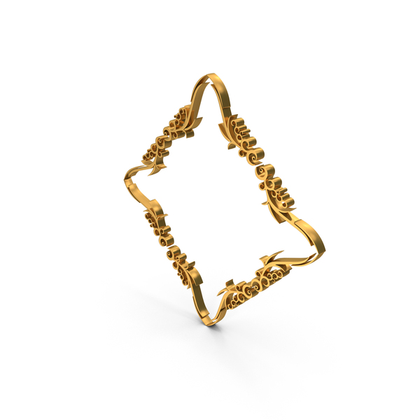 General Decor: Gold Stylish Decorative Ornamental Frame PNG & PSD Images