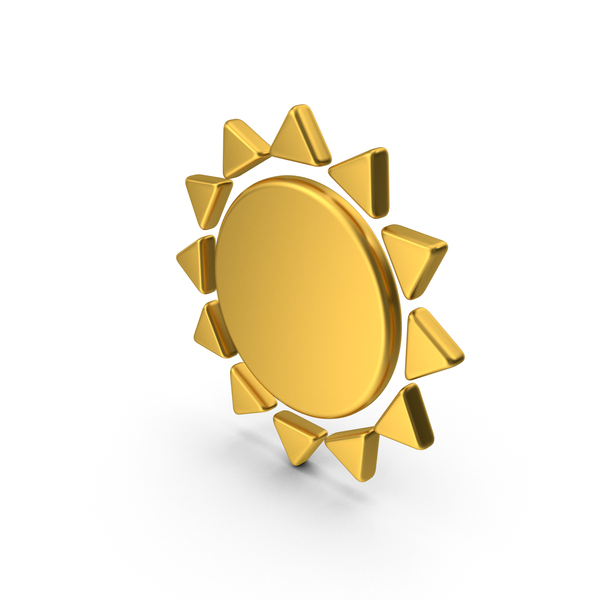 Gold Sun Icon PNG Images & PSDs for Download | PixelSquid - S122800124