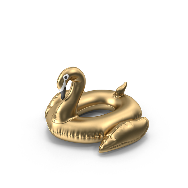 Raft: Gold Swan Pool Float PNG & PSD Images