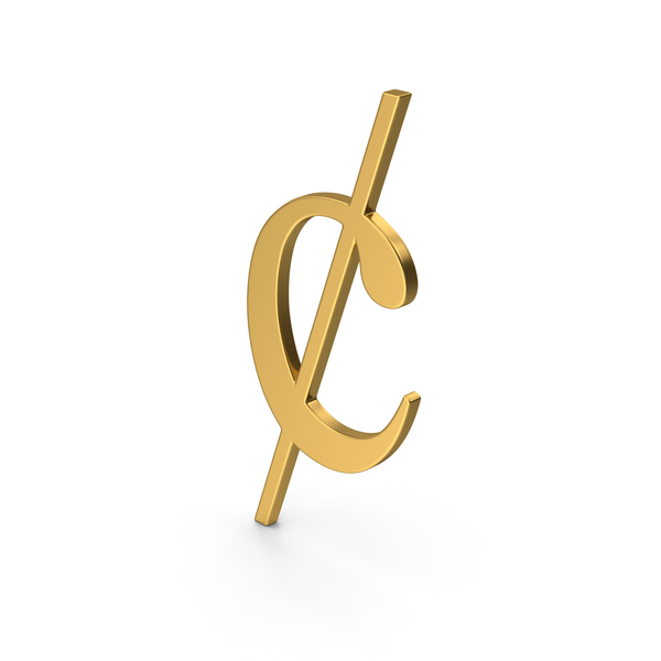 Currency Symbols: Gold Symbol Cent PNG & PSD Images
