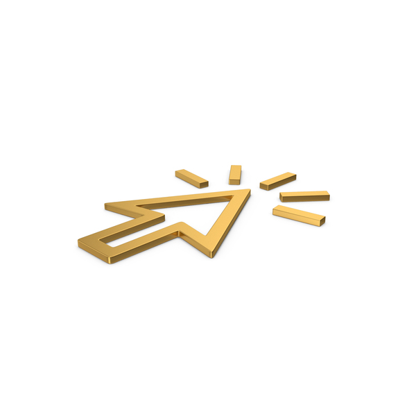 Cursor: Gold Symbol Click PNG & PSD Images Cursor: Gold Symbol Click PNG & PSD Images