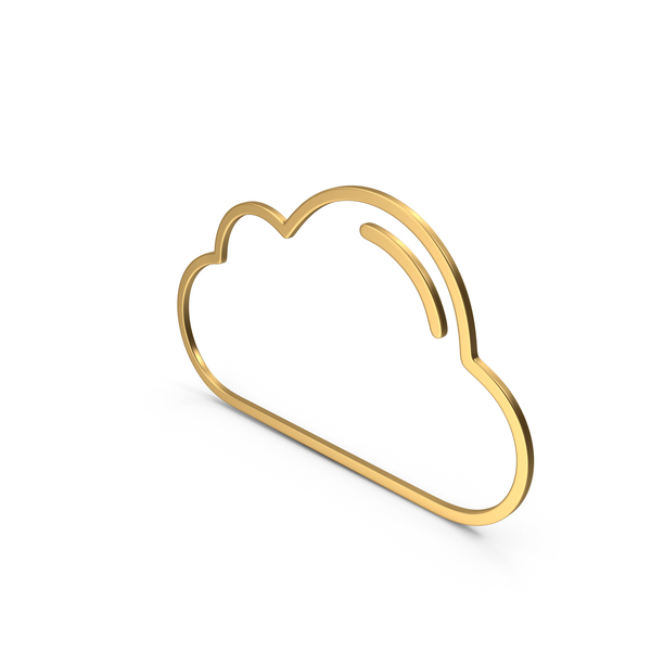 Gold Symbol Cloud PNG Images & PSDs for Download | PixelSquid - S119427576