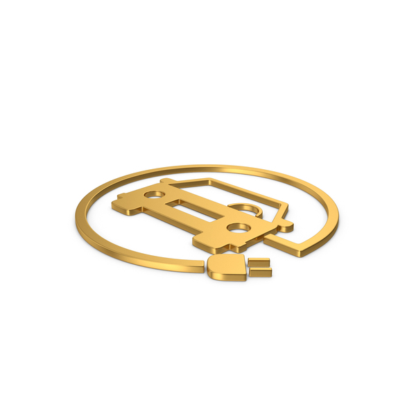 Logo: Gold Symbol Electric Vehicle Charging PNG & PSD Images Logo: Gold Symbol Electric Vehicle Charging PNG & PSD Images