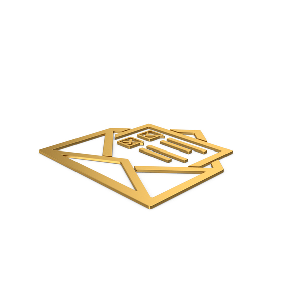 Computer Icon: Gold Symbol Envelope With Checklist PNG & PSD Images Computer Icon: Gold Symbol Envelope With Checklist PNG & PSD Images