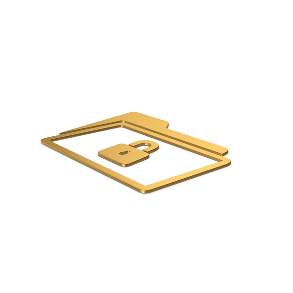 Symbols: Gold Symbol Locked File Folder PNG & PSD Images Symbols: Gold Symbol Locked File Folder PNG & PSD Images