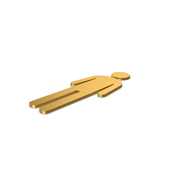Gold Symbol Male Toilet PNG & PSD Images Gold Symbol Male Toilet PNG & PSD Images