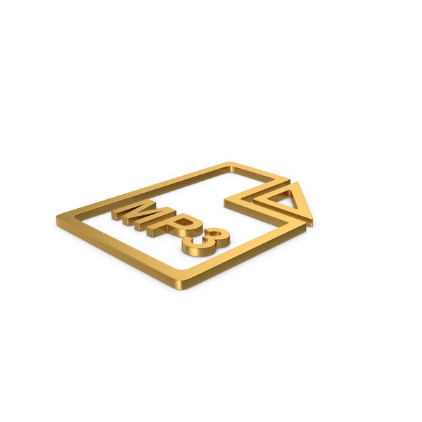 Computer Icon: Gold Symbol MP3 File PNG & PSD Images Computer Icon: Gold Symbol MP3 File PNG & PSD Images