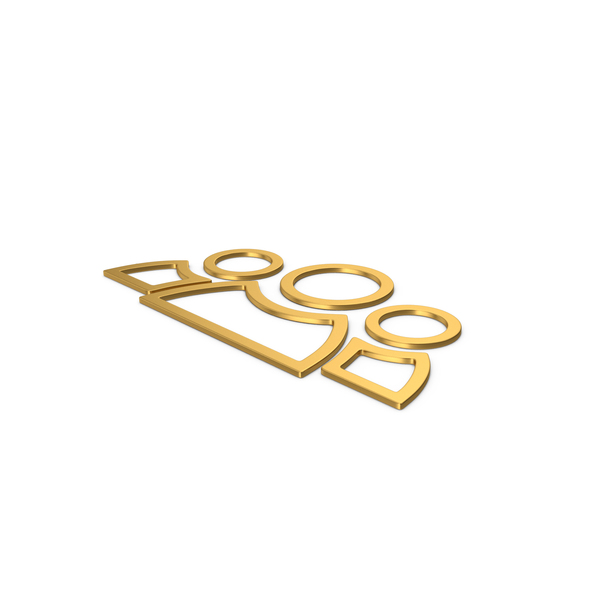 Logo: Gold Symbol People Group PNG & PSD Images