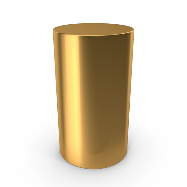 Symbols: Gold Tall Cylinder PNG & PSD Images