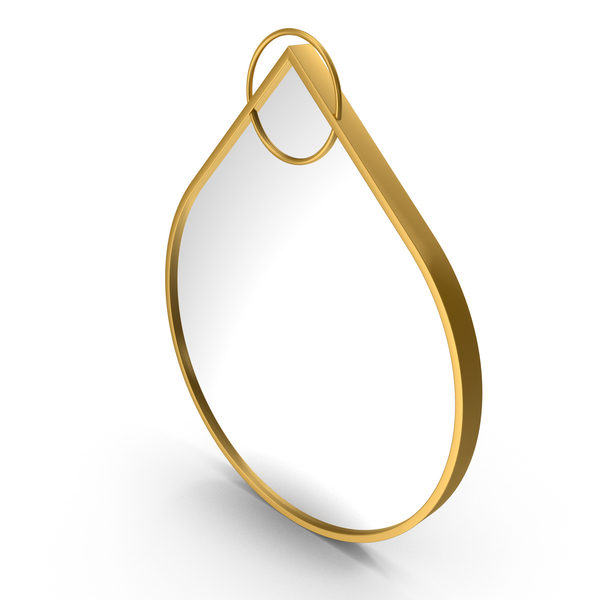 Gold Teardrop Mirror PNG & PSD Images Gold Teardrop Mirror PNG & PSD Images