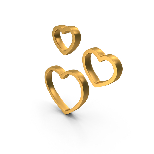 Symbols: Gold Three Hearts Symbol PNG & PSD Images Symbols: Gold Three Hearts Symbol PNG & PSD Images