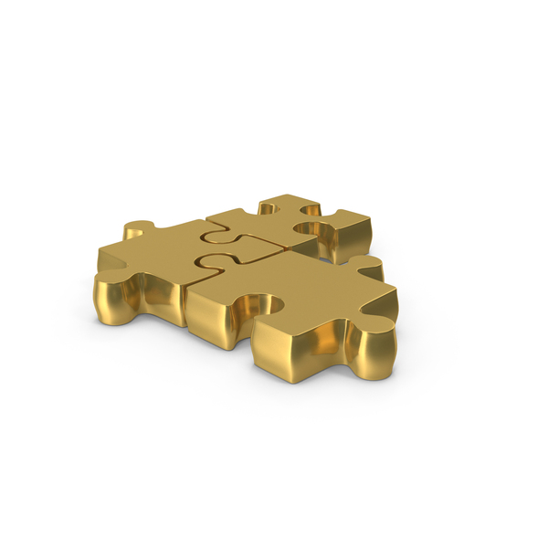 Jigsaw: Gold Three Puzzle Pieces PNG & PSD Images Jigsaw: Gold Three Puzzle Pieces PNG & PSD Images