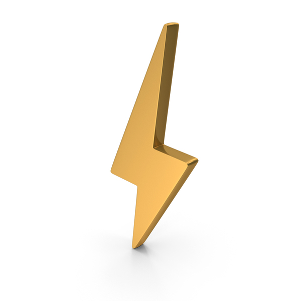 Symbols: Gold Thunder Lightning Icon PNG & PSD Images Symbols: Gold Thunder Lightning Icon PNG & PSD Images