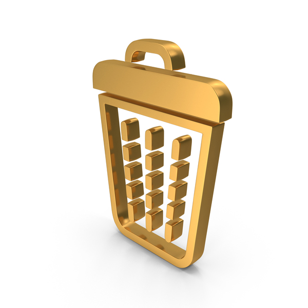 Symbols: Gold Trash Bin Symbol PNG & PSD Images Symbols: Gold Trash Bin Symbol PNG & PSD Images