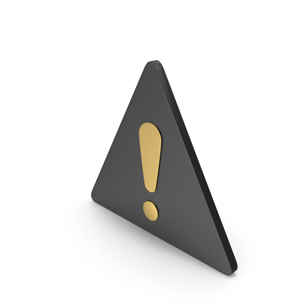 Gold Triangle Warning Sign PNG & PSD Images Gold Triangle Warning Sign PNG & PSD Images