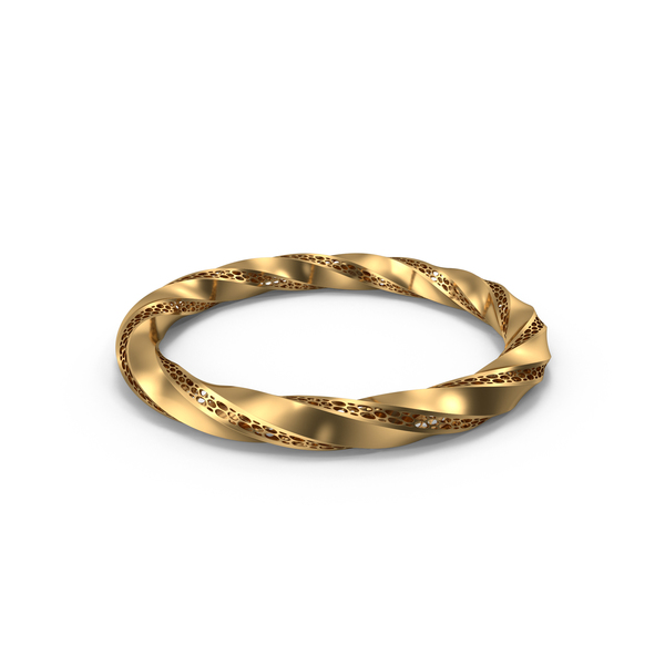 Gold Triply Twisted Torus With Holes Voronoi Style PNG & PSD Images Gold Triply Twisted Torus With Holes Voronoi Style PNG & PSD Images